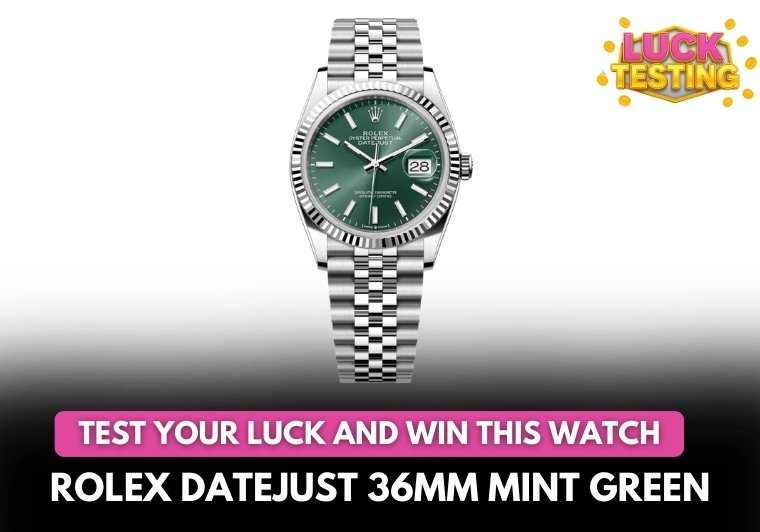 Rolex Datejust 36mm White Gold Mint Green